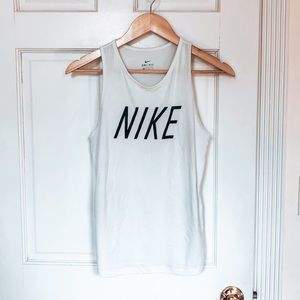 Nike white tank top